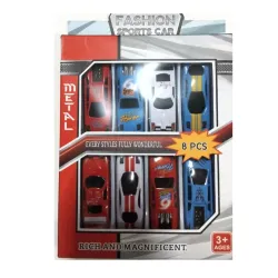 Set de 8 carritos metalicos