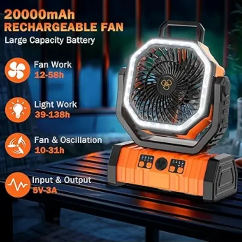 Ventilador recargable