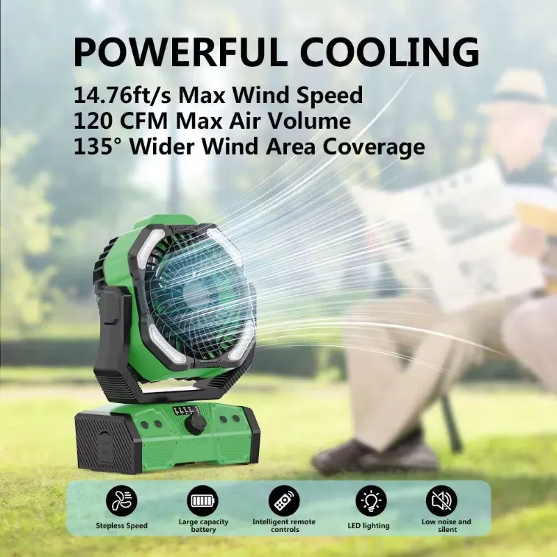 Ventilador recargable 30mil mah