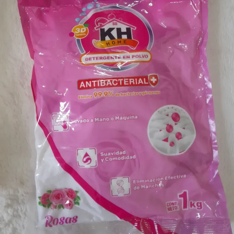Detergente en Polvo 1kg Rosa