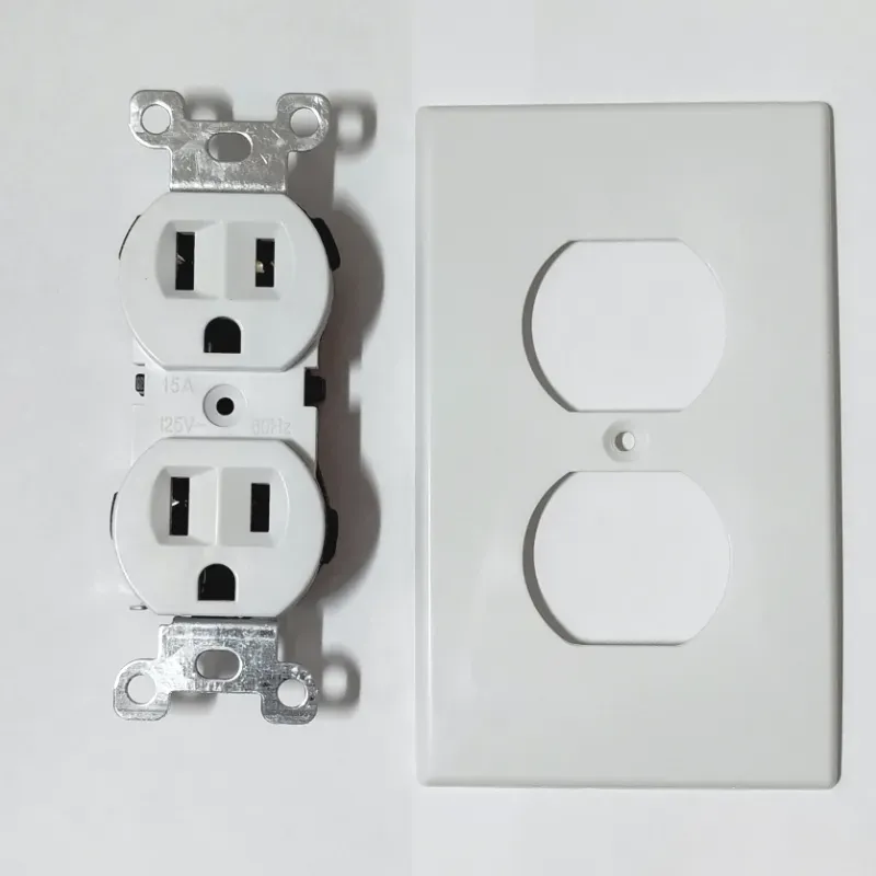 Tomacorrientes Blanco Doble  15A 