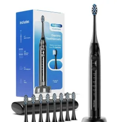 Cepillo dental eléctrico sónico Onlyone T2431A0 recargable con 8 cabezales y carga inalámbrica
