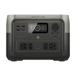 EcoFlow RIVER 2 Max – Estación de Energía Portátil 512Wh | 500W AC | Carga Rápida en 60 Min