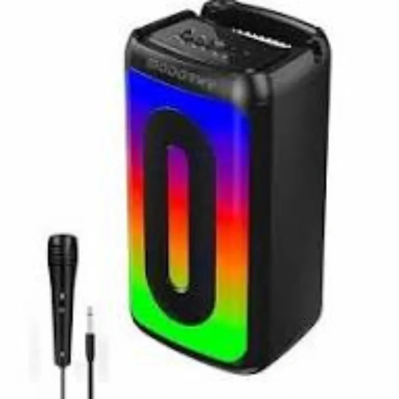 Bocina InálambrBluetooth Portátil Caja de Fiesta Recargable Modelo Llama Luz Led Rgb 3w Rms Pb-332