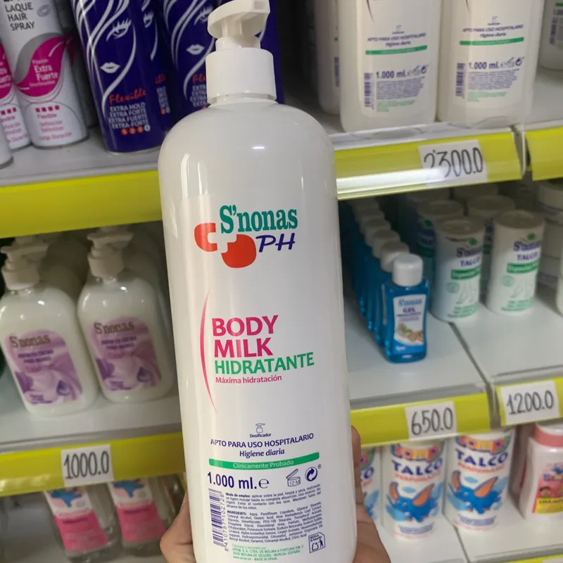 Body Milk Hidratante 1L S’nonas pH