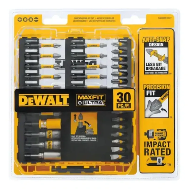 Dewalt Maxfit Ultra Juego Puntas Atornillar C Estuche 30 Pzs 