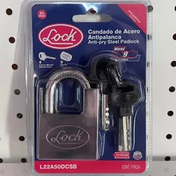 Candado de acero anti palanca 