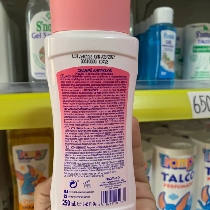 Champú Antipiojos Trompy 250ml