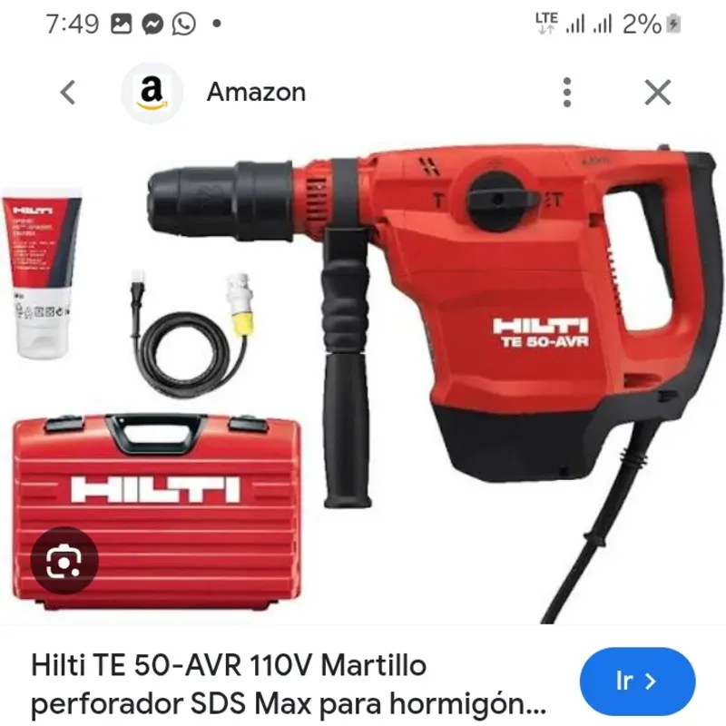  Martillo perforador TE 50-AVR  HILTI