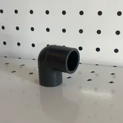 Codo liso PVC 1/2 x 1/2