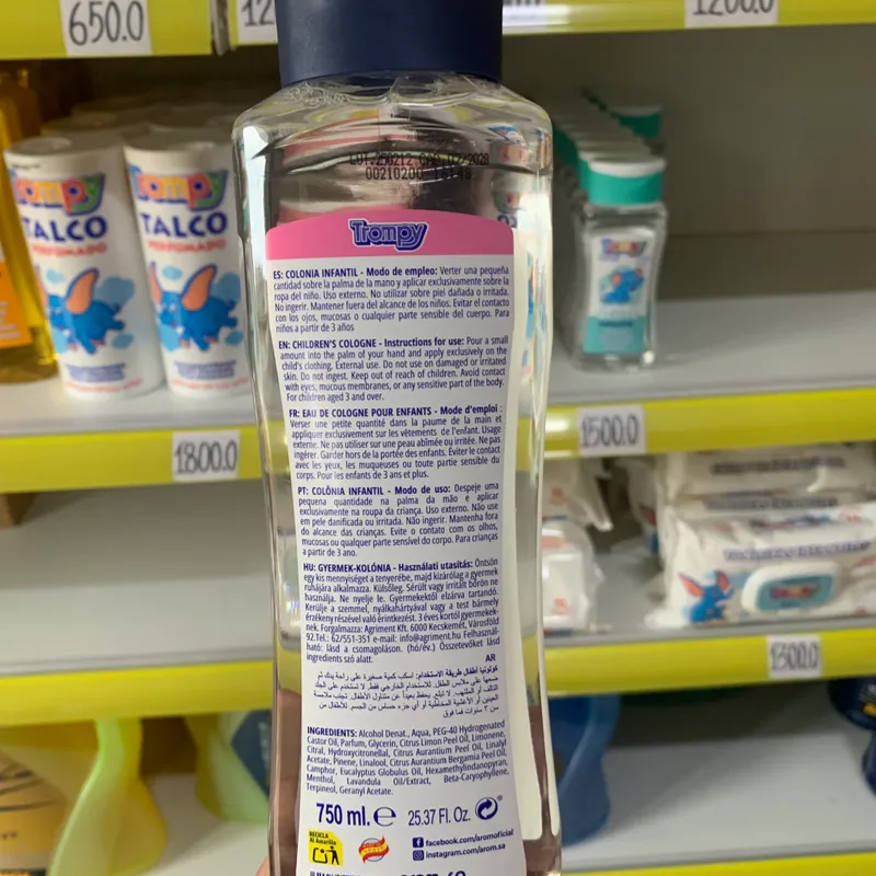 Colonia Infantil Trompy de 750ml 