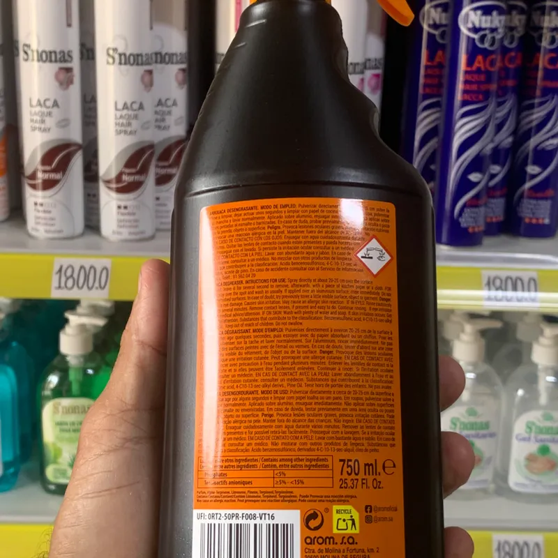 Desengrasante Pistola  ARRIXACA 750ml