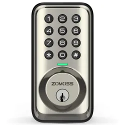  Zomoss Cerradura electrónica sin llave , entrada de teclado con bloqueo 