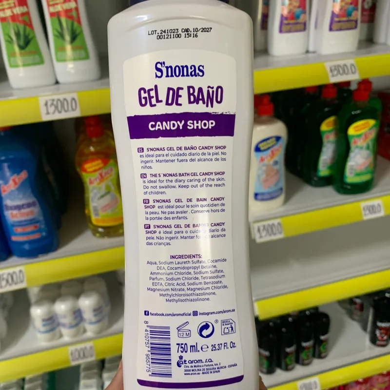 Gel baño candy chop 750 ml