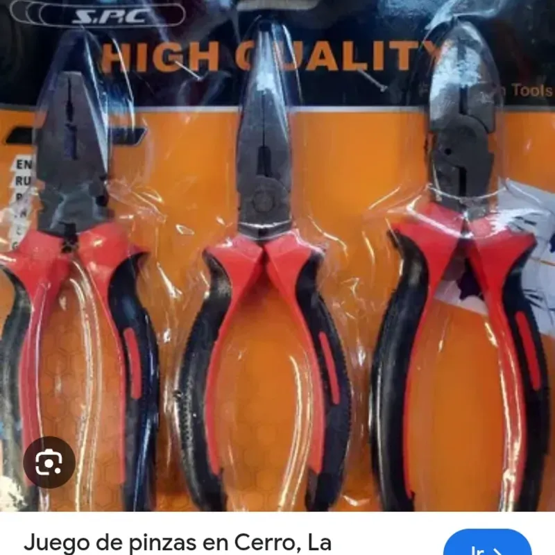 Juego de pinzas y alicate SPC