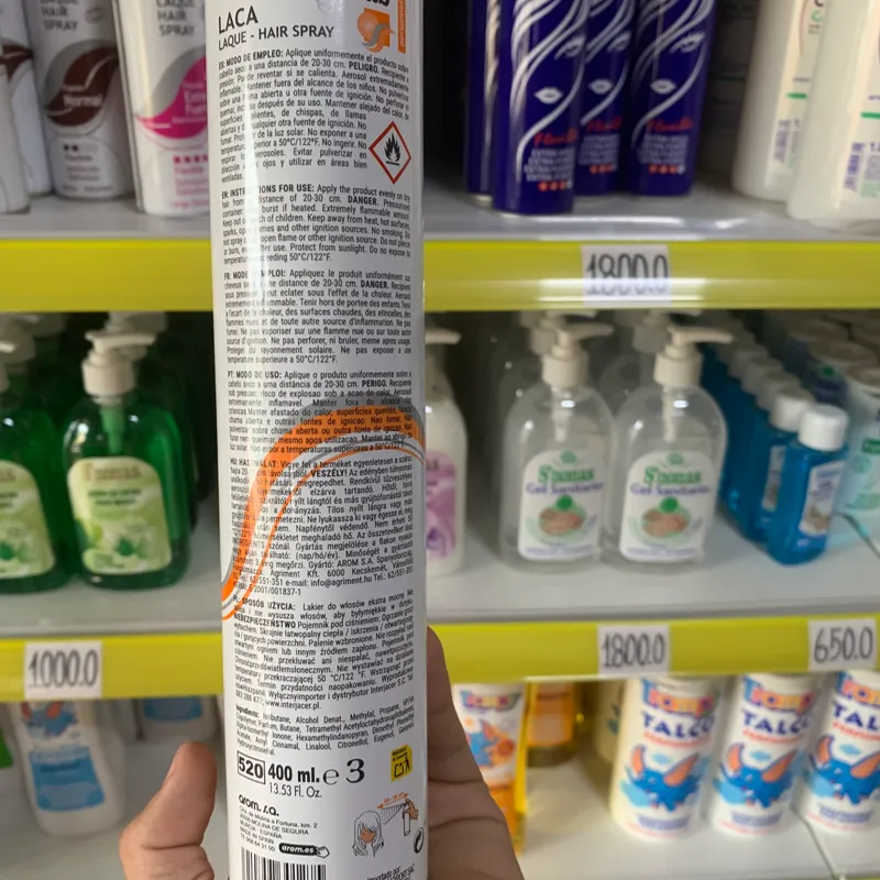 Laca Spray Fijación Fuerte 400ml, S'nonas