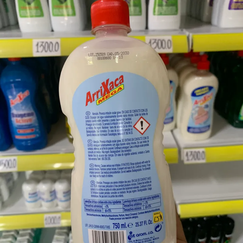 Lavavajillas Concentrado Dermo 750ml Arrixaca,