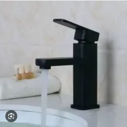 Mezcladora monomando lavamanos Negra