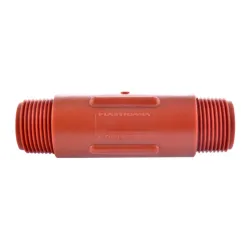 Niple roscable polipropileno rojo 3/4"