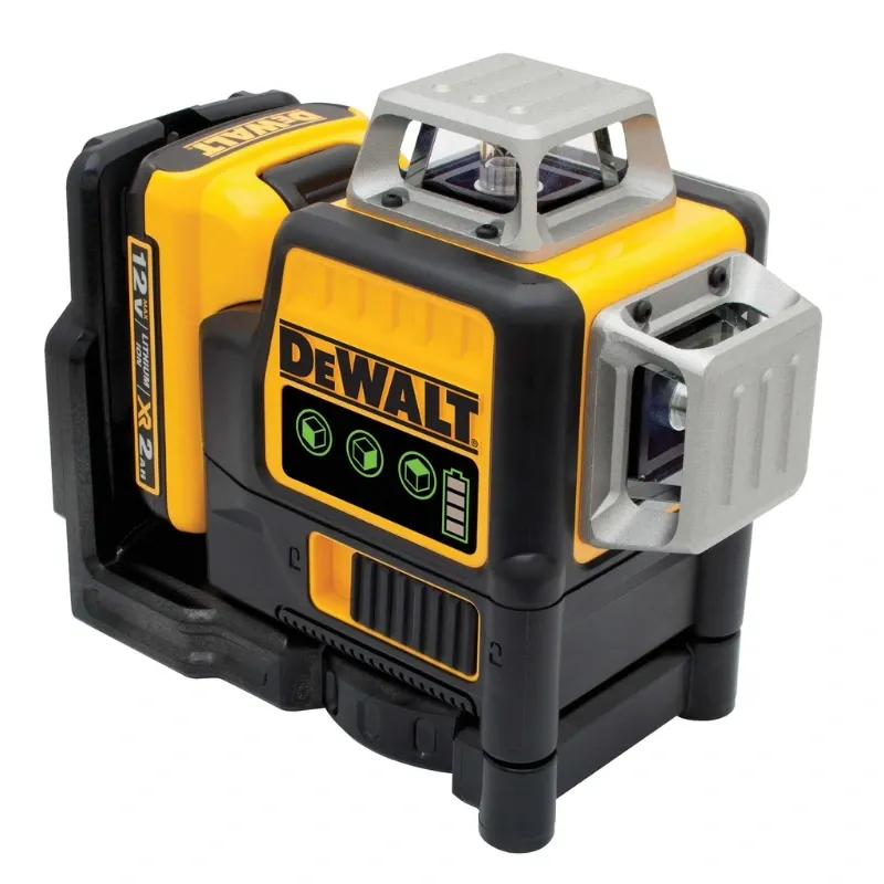 LASER VERTICAL- HORIZONTAL MULTI-LINEA 3X360° VERDE 12V DW089LG-K DEWALT | 