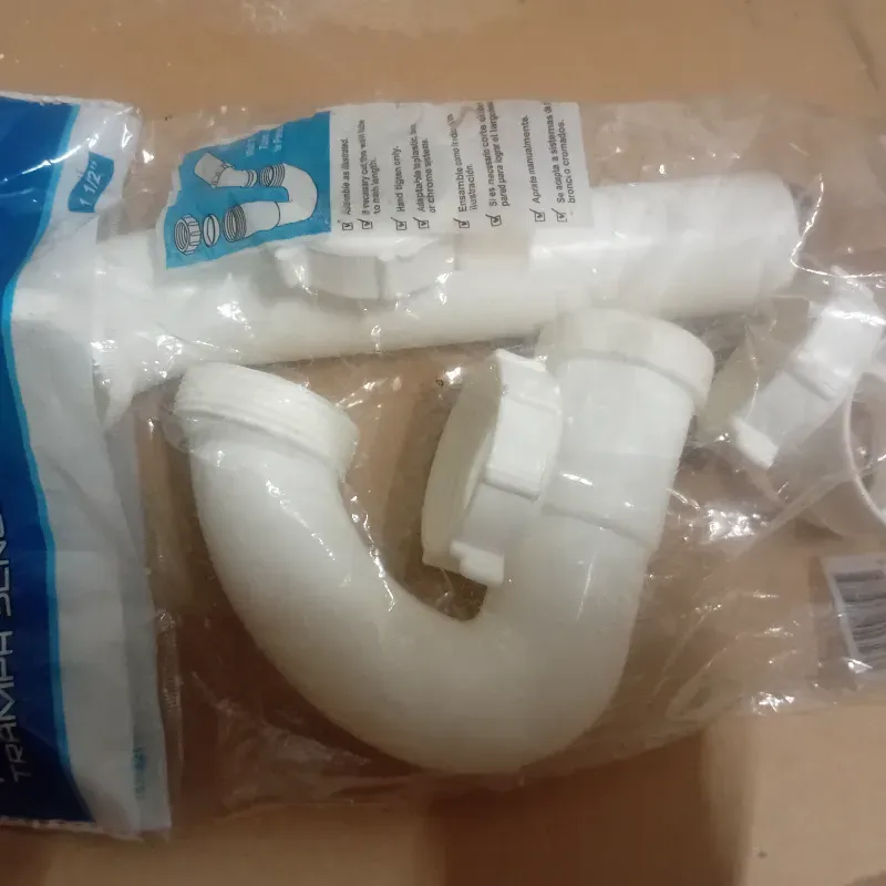 Sifón pvc blanco lavamanos 