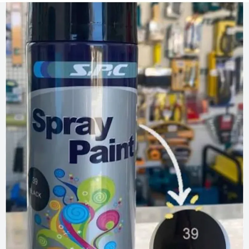 Sprey pintura negro Brillo y mate