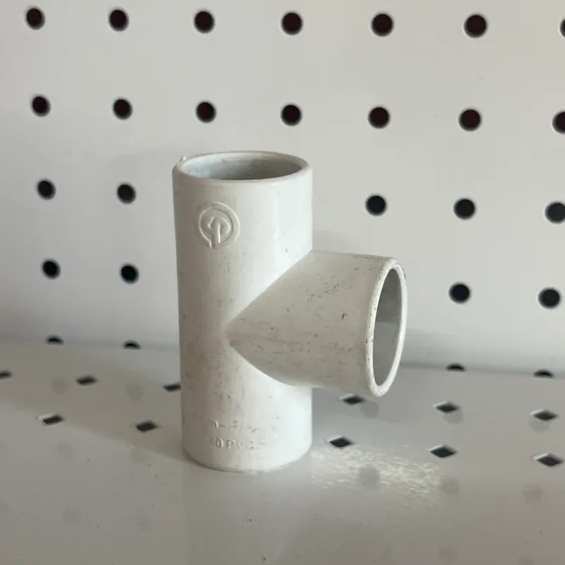 Tee lisa PVC 3/4 x 3/4