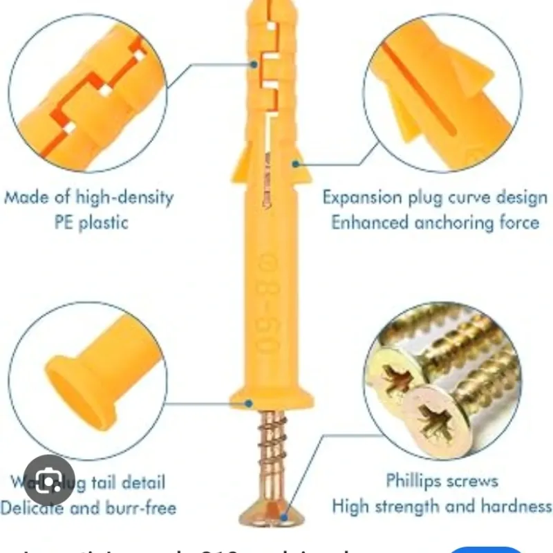 TORNILLO EXPANSION PLASTICA  8X120