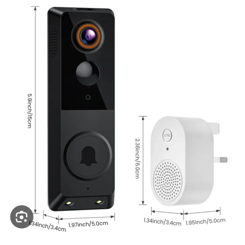 Videoportero inteligente con cámara, detección de personas mediante IA,