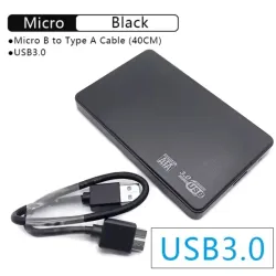 🔌 Caja de Disco Duro Externo USB 3.0 de 2,5" Sata.