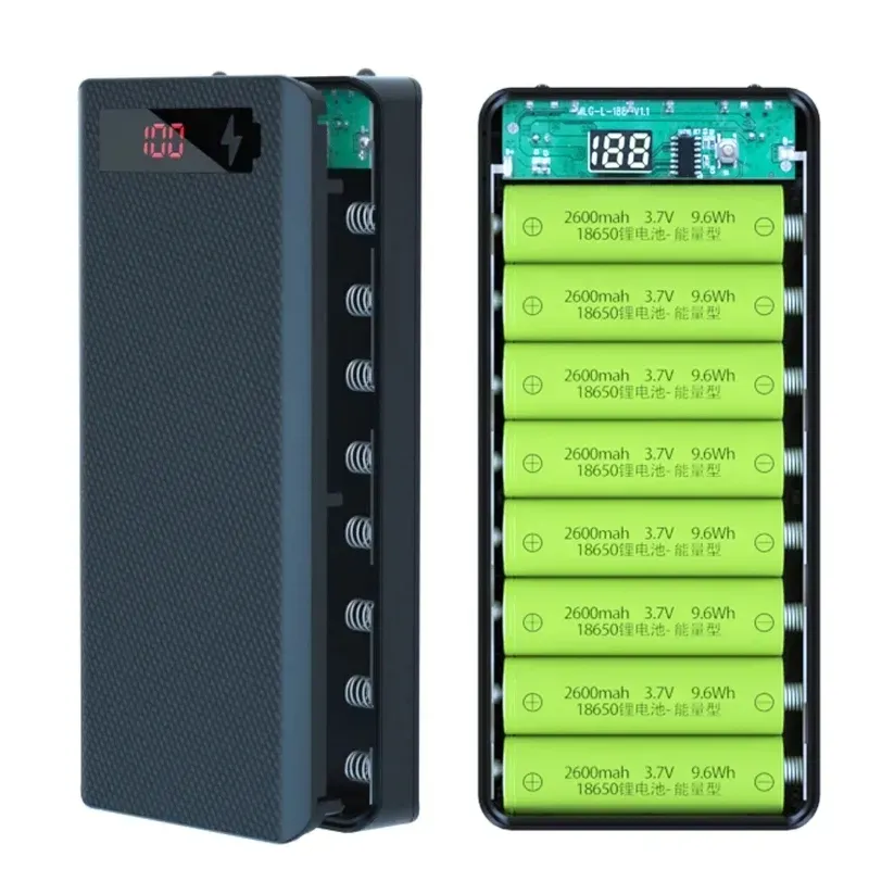 🔋Carcasa para Banco de Energía/Dual USB, Micro USB y Tipo C