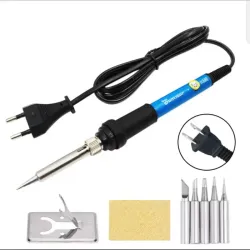 ⚙️Cautín Eléctrico 60W – 110V con Puntas Intercambiables