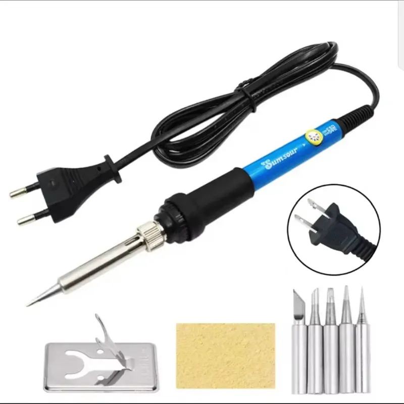 ⚙️Cautín Eléctrico 60W – 110V con Puntas Intercambiables
