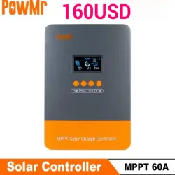⚡ Controlador Solar MPPT PowMr 60A 12V–48V 🌞
