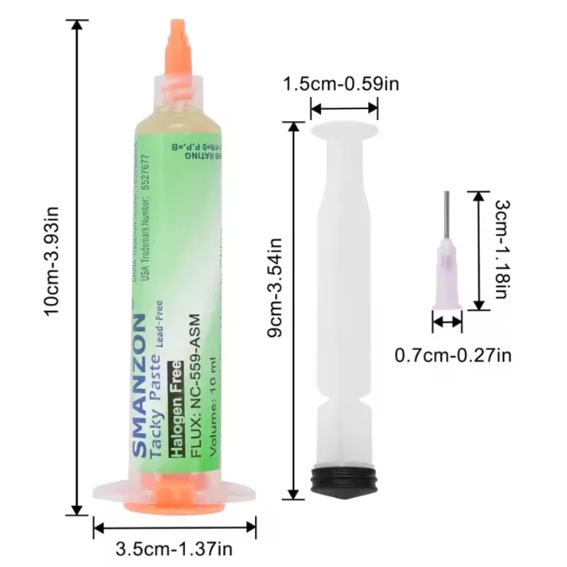 🧴 Flux de Soldadura en Jeringa – Punta Precisa, 10cc