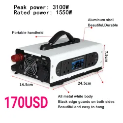 ⚡ Inversor de Onda Sinusoidal Pura 72 V DC a 3100w-1550W10 V AC - 3