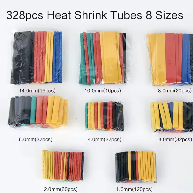 ​⚡ Kit Profesional de 328 Tubos Termocontraíbles (Heat Shrink Tubes)