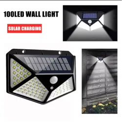 🌞Lámpara Solar de 100 LED con Sensor de Movimiento -IP65