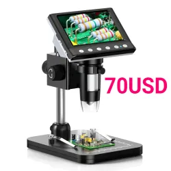 🔬 Microscopio Digital RIEVBCAU DM7 4.3" 1000X 1080P