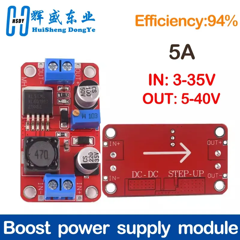 ⚙️ Módulo Elevador de Voltaje DC-DC XL6019 – 5A, 3.3V40V Ajustable