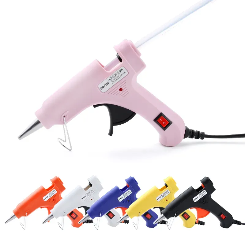 🔥 Pistola de Silicona Caliente 20W – Herramienta Profesional de Reparación y Manualidades