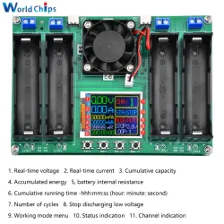 ⚡Probador Digital de Capacidad de Batería 18650– 4 Canales. 
