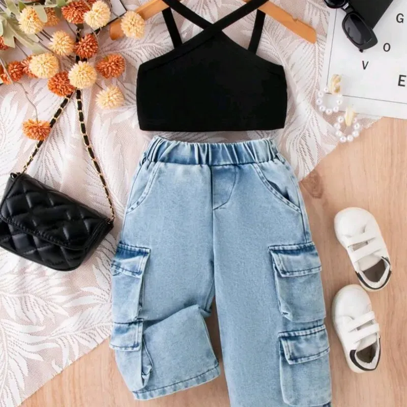 Conjunto  de jeans de niña