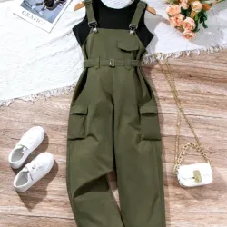 Conjunto de peto verde militar