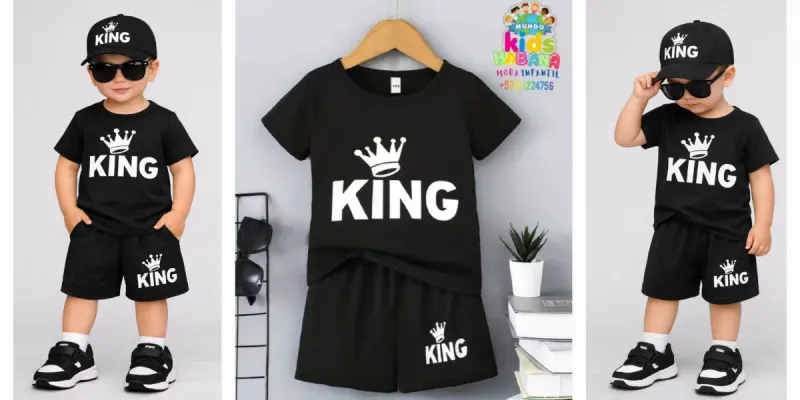 Conjunto  de short y pullover King