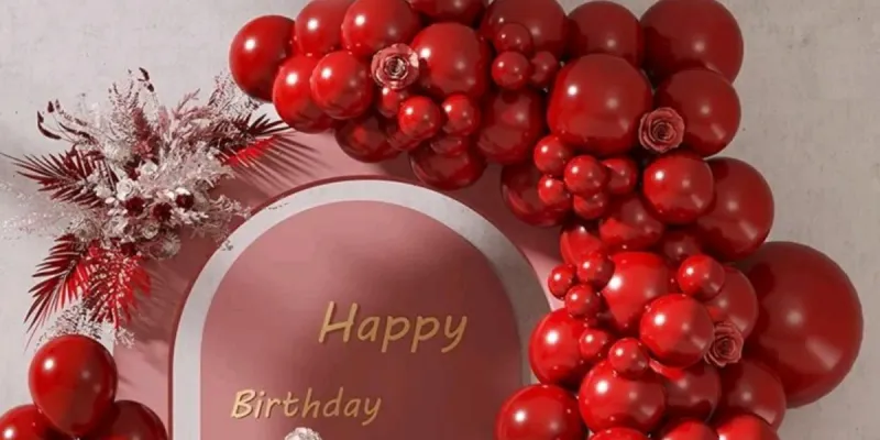 Set de globos rojos