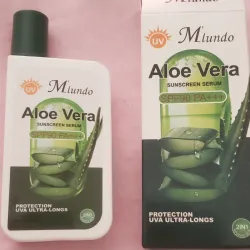 Sérum facial de Aloe Vera con protección solar