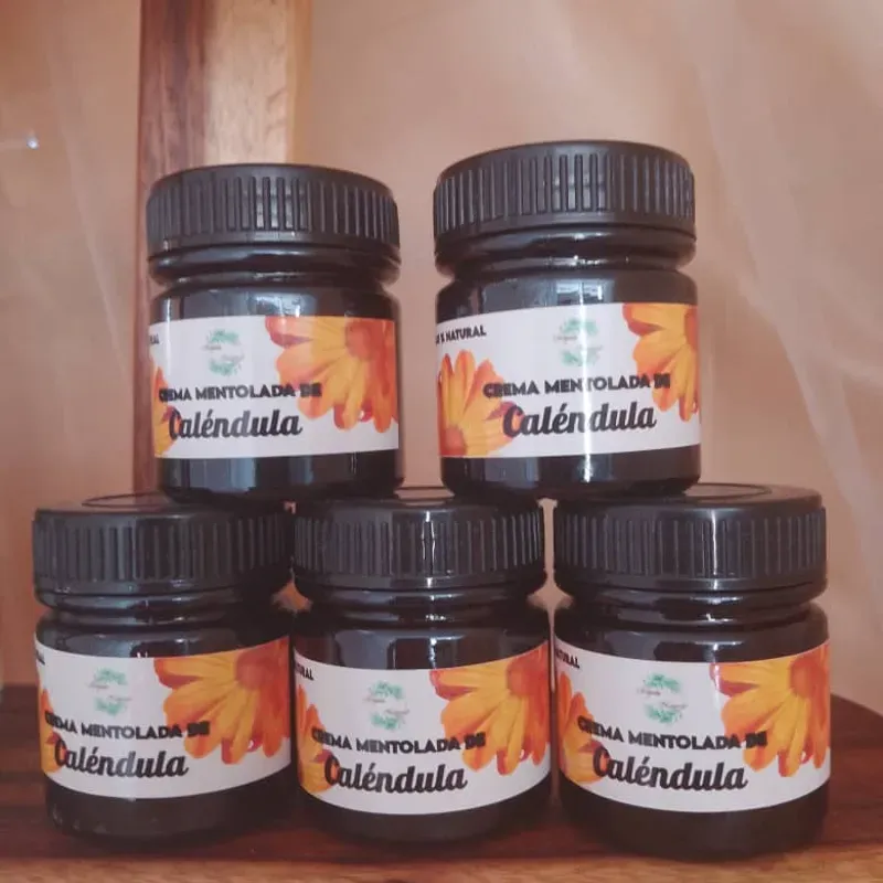 Crema mentolada de caléndula