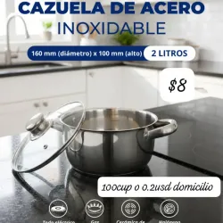 Caldera de acero inoxidable 2L