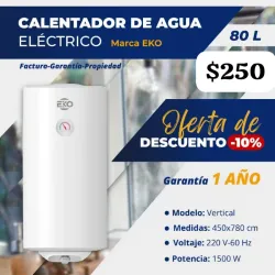 Calentador de agua 80L